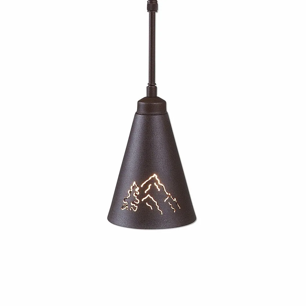Canyon Rustic Brown One Light Pendant in Rustic Brown
