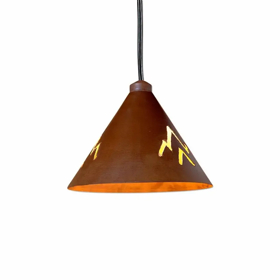 Canyon Rust Patina Deception Pass Pendant Light