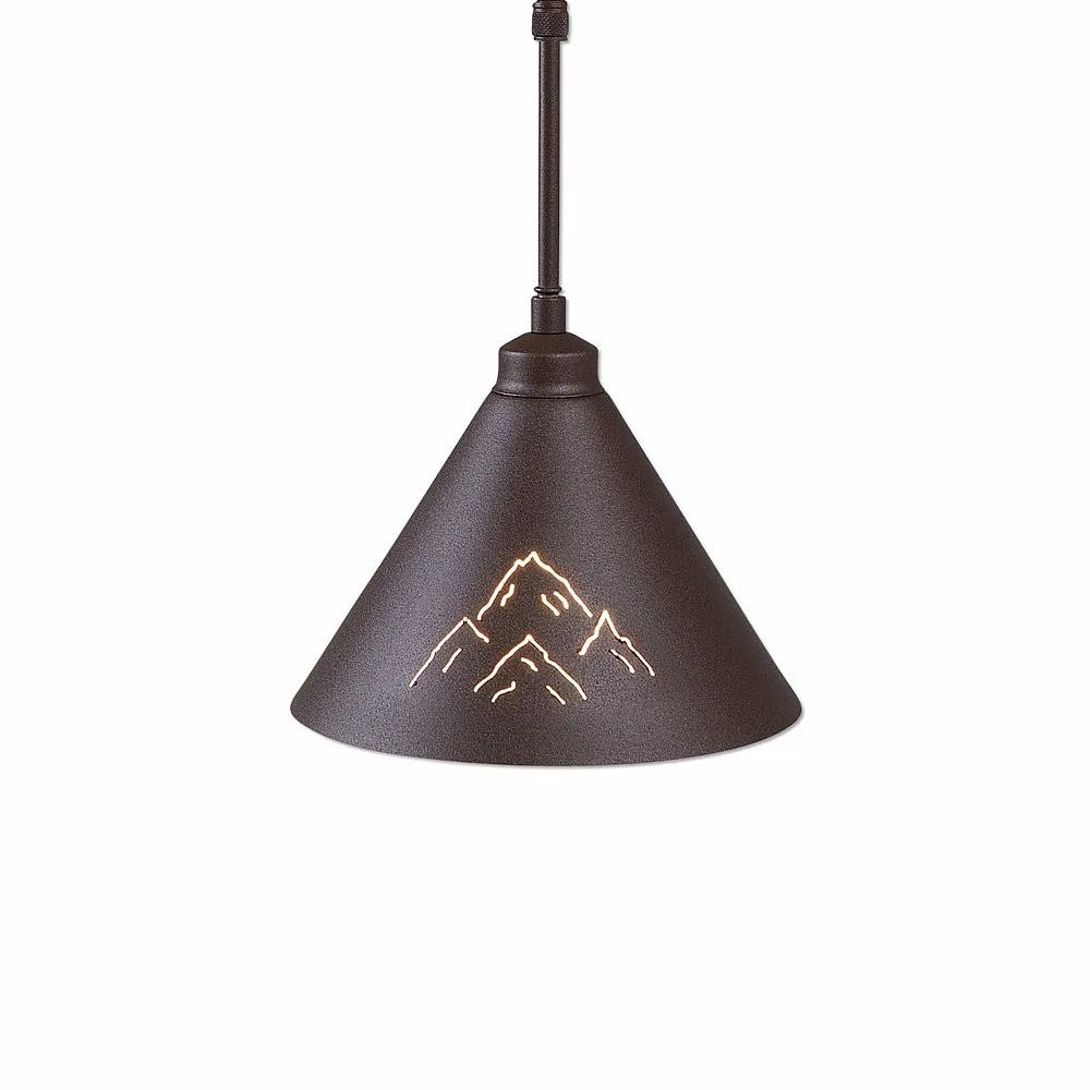 Canyon Rustic Brown One Light Pendant in Rustic Brown