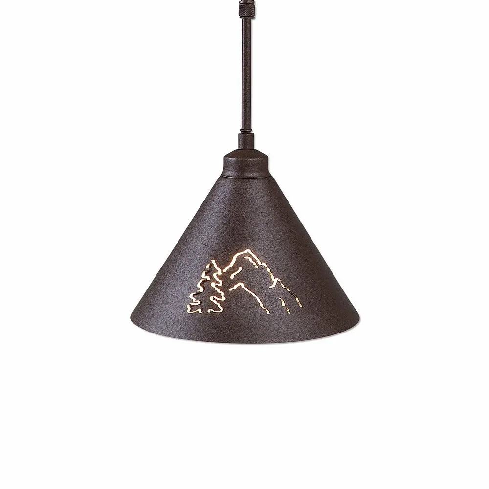 Canyon Rustic Brown One Light Pendant in Rustic Brown