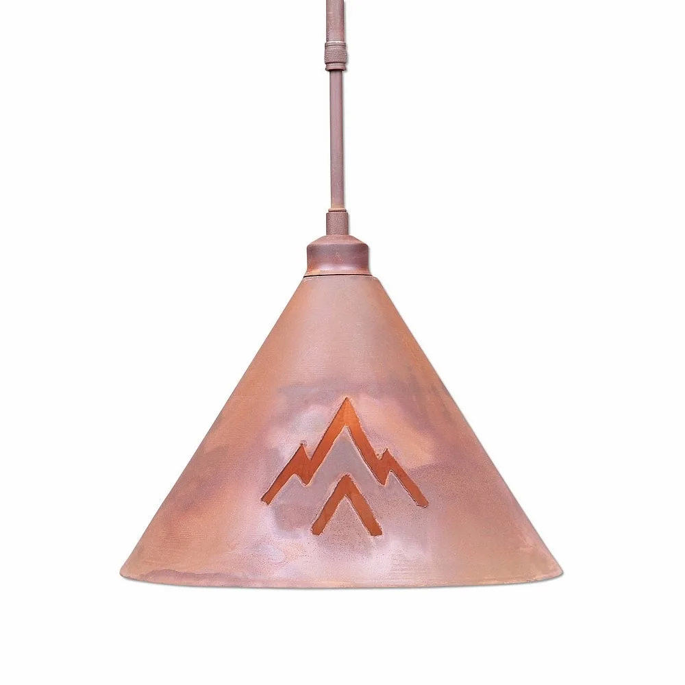 Canyon Rust Patina One Light Pendant in Rust Patina