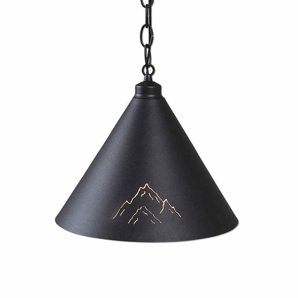 Canyon Black Iron Mountain Pendant Light