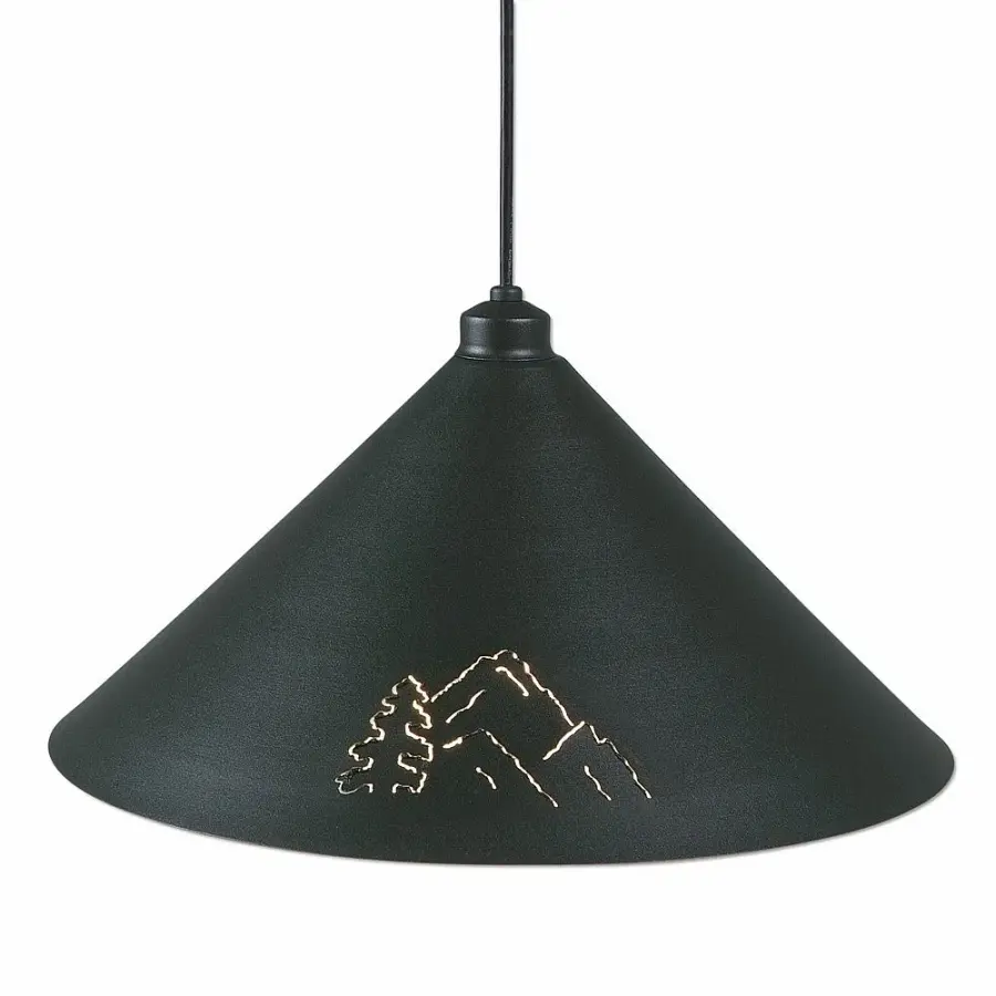 Canyon Black Iron Tree Pendant Light