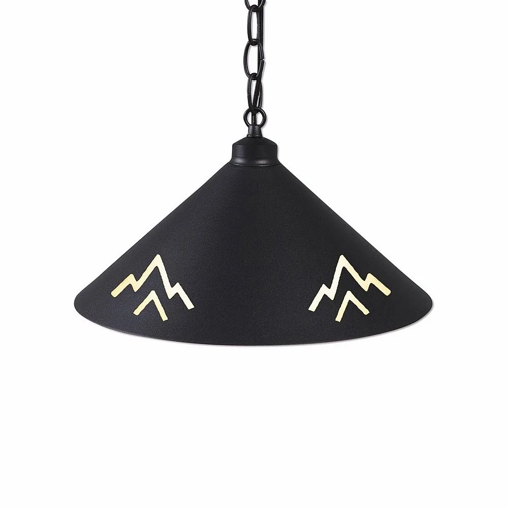 Canyon Black Iron One Light Pendant in Black Iron