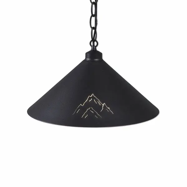 Canyon Black Iron Mountain Pendant Light