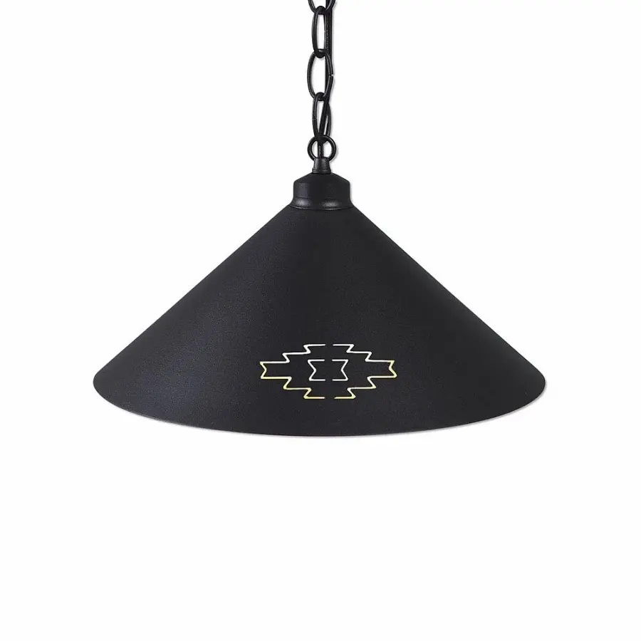 Canyon Black Iron Pueblo Art Pendant Light