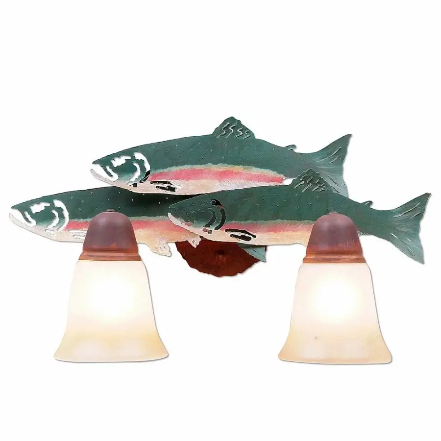 Crestline Trout Two Light Bath Vanity Light