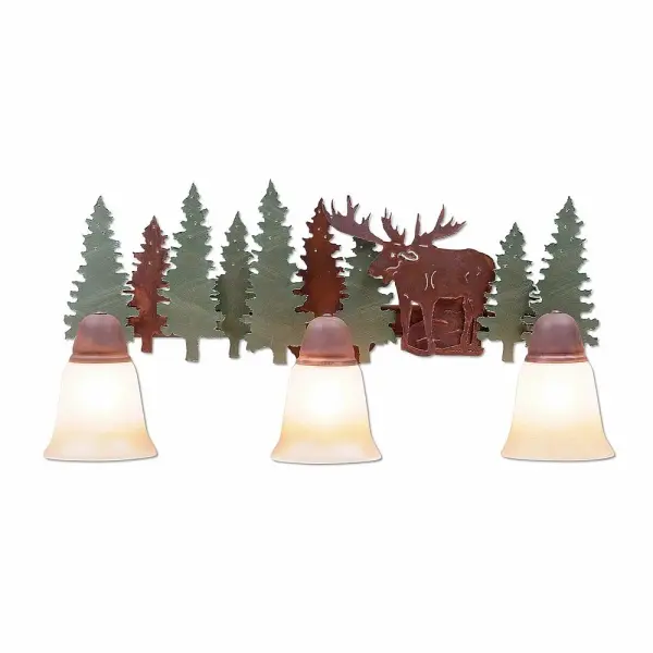 Crestline Moose Three Light Bath Vanity Light