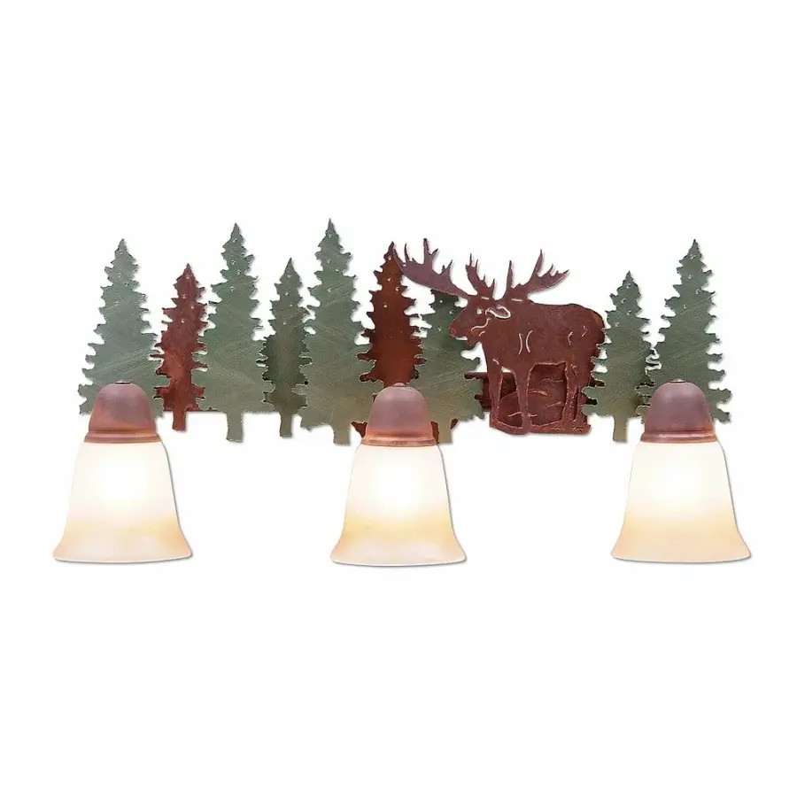 Crestline Moose Three Light Bath Vanity Light
