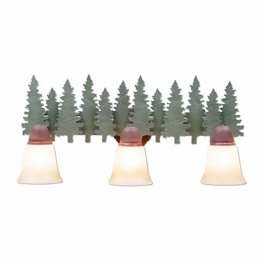 Crestline Pine Tree 3-Light Bath Vanity Light