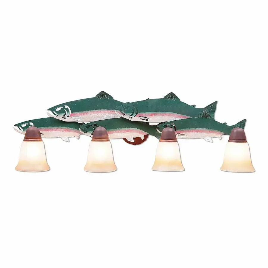 Crestline Trout Four Light Bath Vanity Light