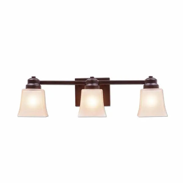 Woodland Rustic Plain 3-Light Bath Vanity Light