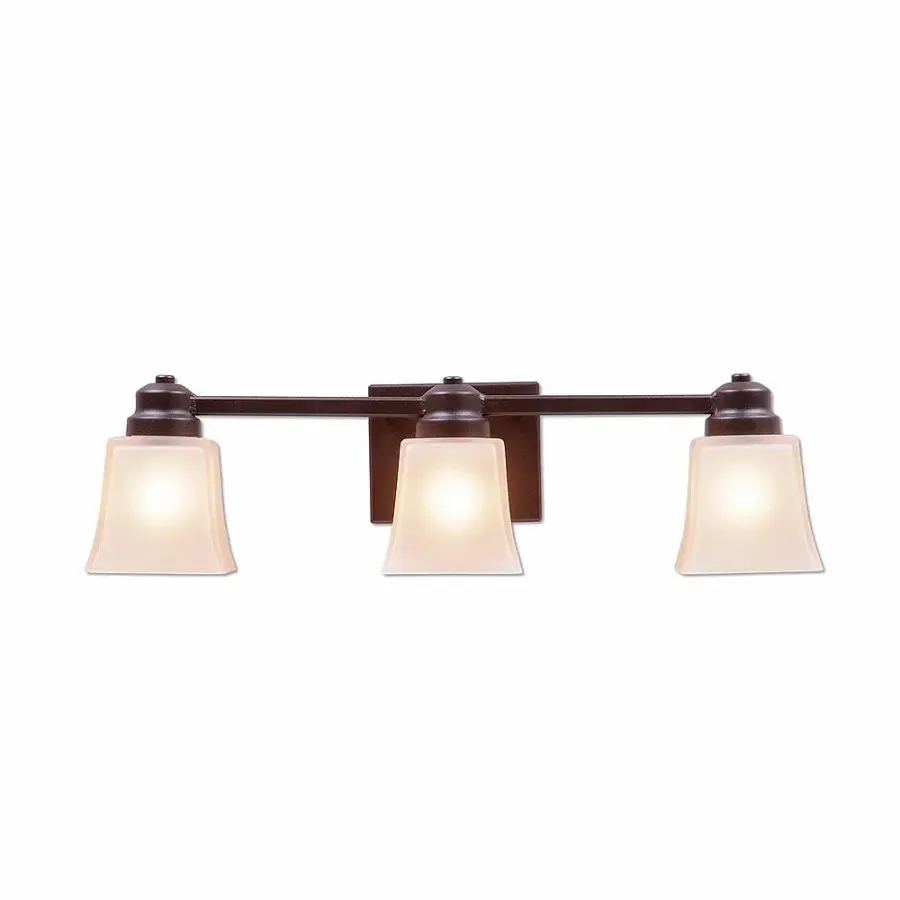 Woodland Rustic Plain 3-Light Bath Vanity Light