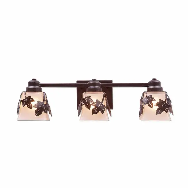 Woodland Maple Leaf 3-Light Bath Vanity Light