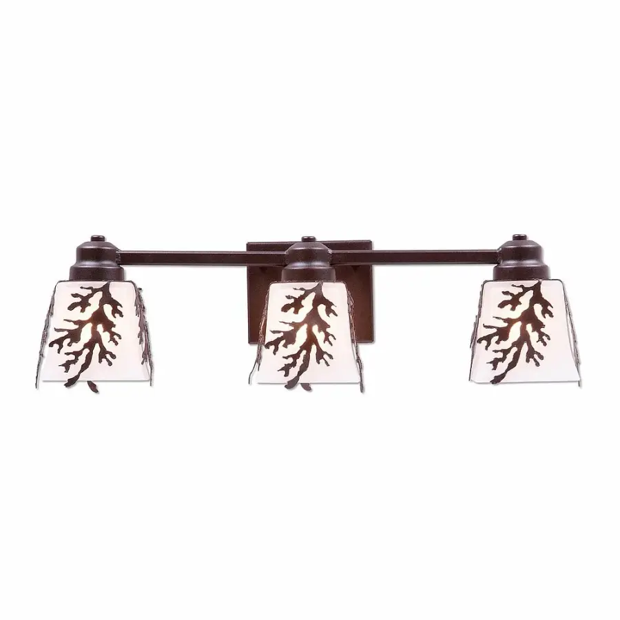 Woodland Cedar Bough 3-Light Bath Vanity Light