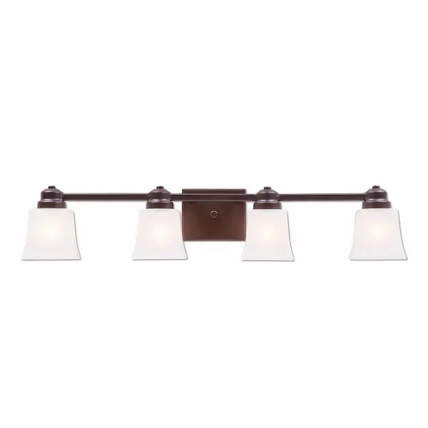 Woodland Rustic Plain 4-Light Bath Vanity Light