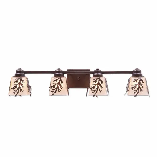 Woodland Cedar Bough 4-Light Bath Vanity Light