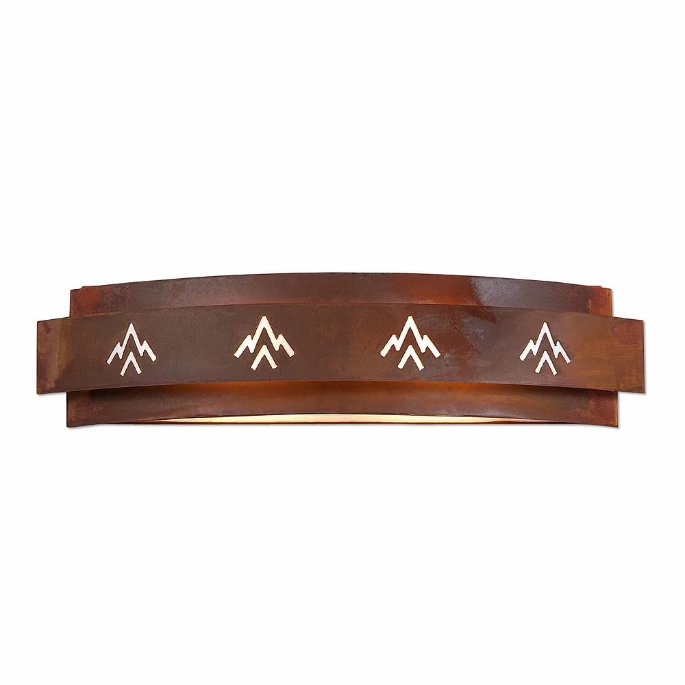 Northridge-Deception Pass Four Light Bath Vanity Light in Rust Patina