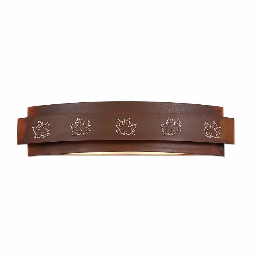 Northridge Maple Cutout Four Light Bath Vanity Light