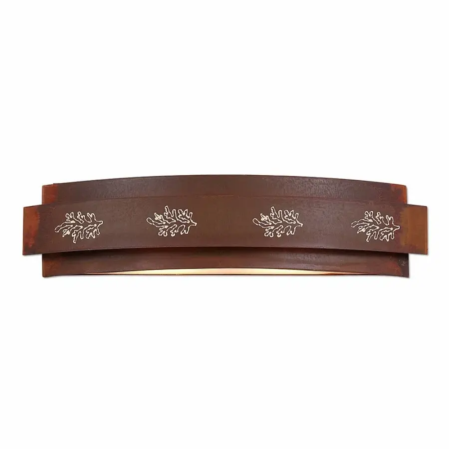 Northridge Cedar Bough Cutout Four Light Bath Vanity Light