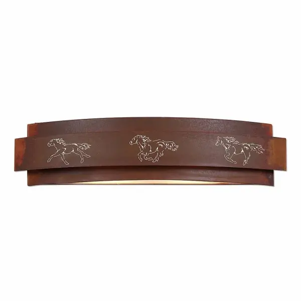 Northridge Horse Cutout Four Light Bath Vanity Light