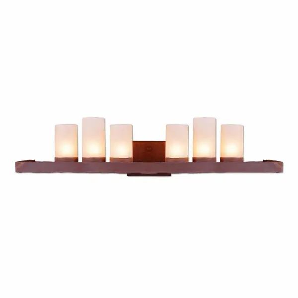 Wisley Rustic Plain 9-Light Bath Vanity Light