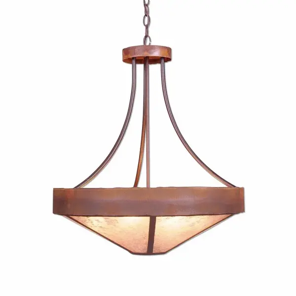 Ridgemont Rustic Plain 7-Light Chandelier