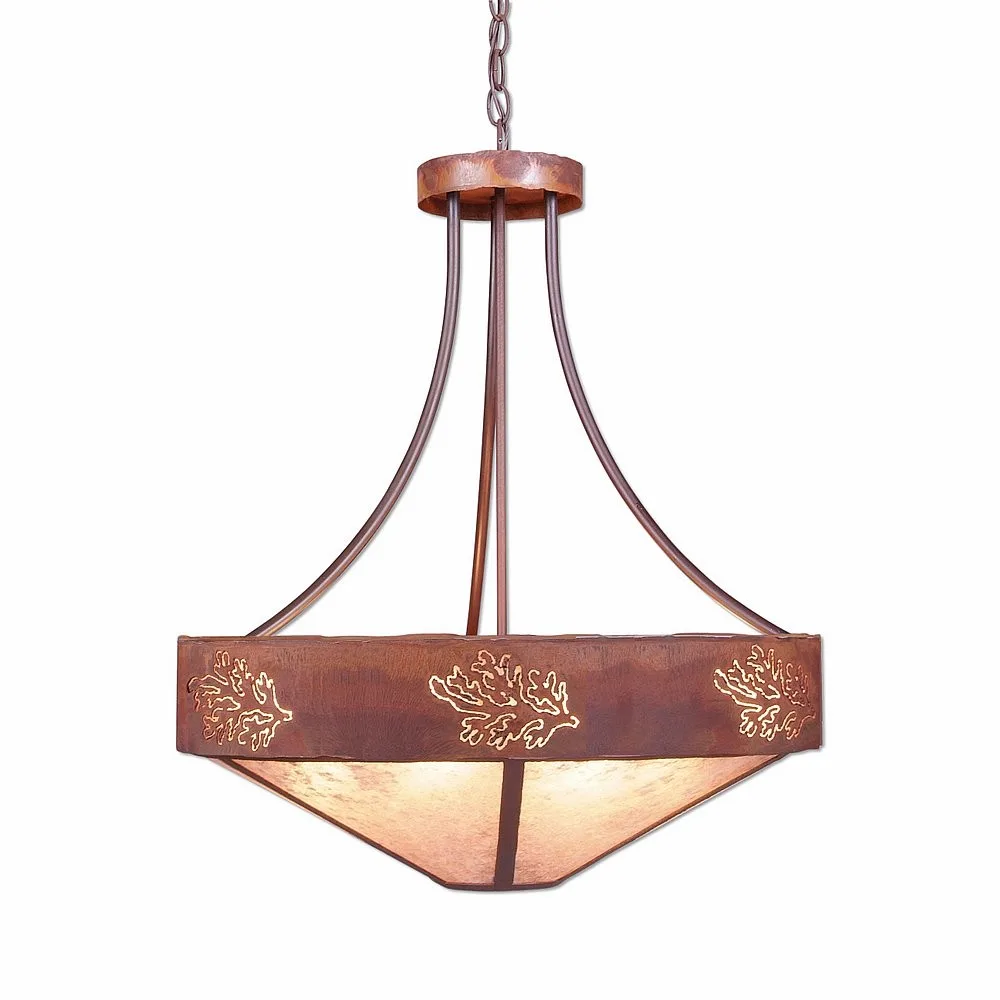 Ridgemont Cedar Bough Cutout Seven Light Chandelier