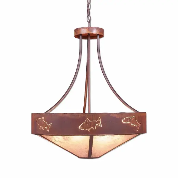 Ridgemont Fish Cutout Seven Light Chandelier