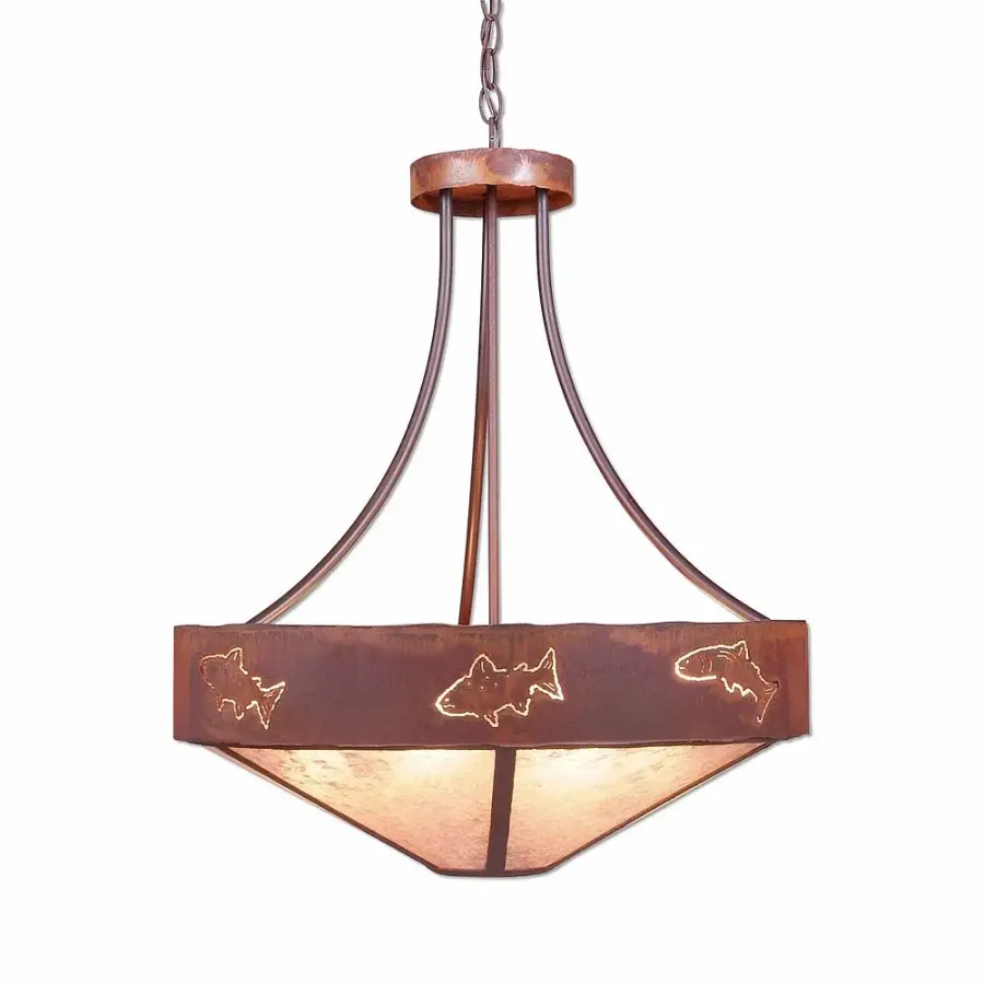 Ridgemont Fish Cutout Seven Light Chandelier