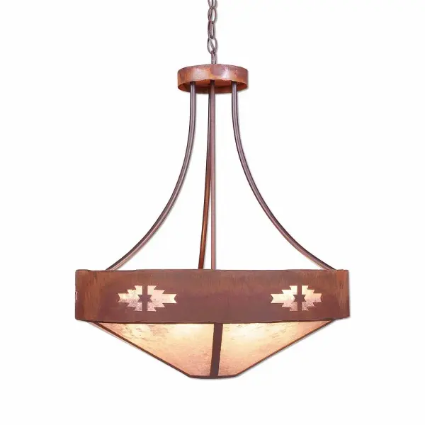 Ridgemont-Pueblo Seven Light Chandelier in Rust Patina