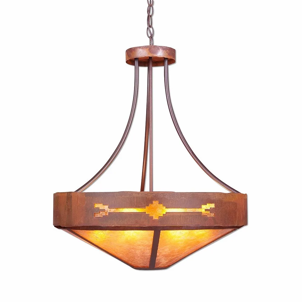 Ridgemont-Del Rio Seven Light Chandelier in Rust Patina