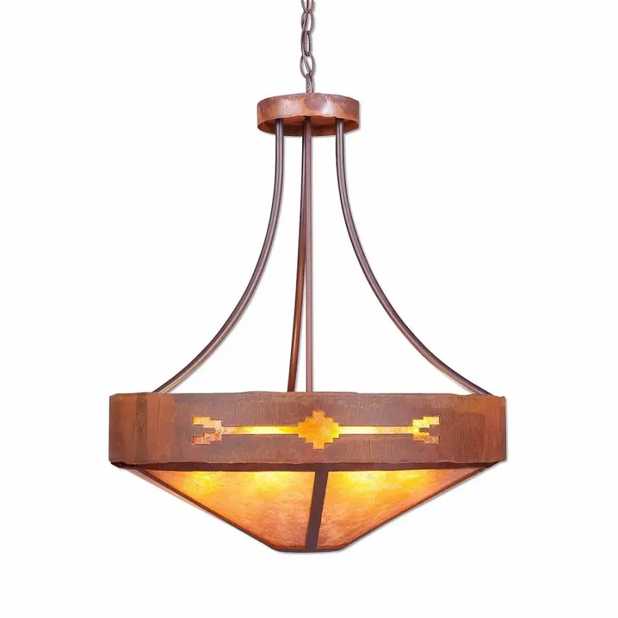 Ridgemont-Del Rio Seven Light Chandelier in Rust Patina