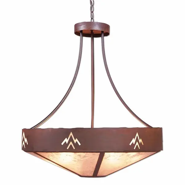 Ridgemont-Deception Pass Seven Light Chandelier in Rust Patina