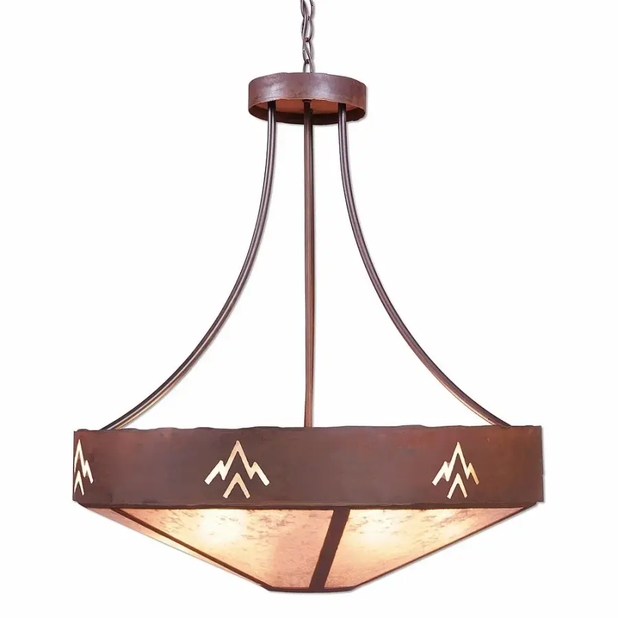 Ridgemont-Deception Pass Seven Light Chandelier in Rust Patina