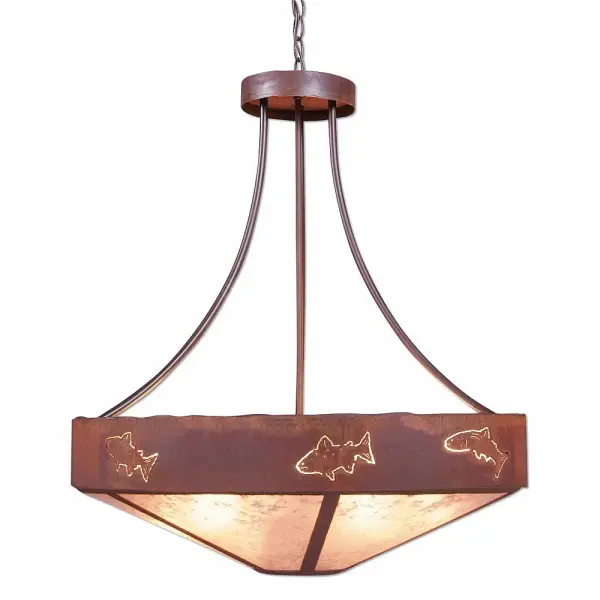 Ridgemont Fish Cutout Seven Light Chandelier