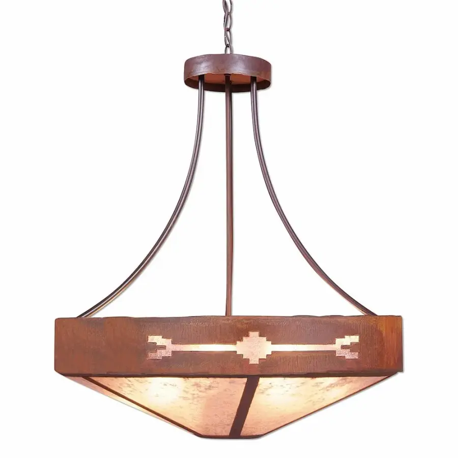 Ridgemont-Del Rio Seven Light Chandelier in Rust Patina