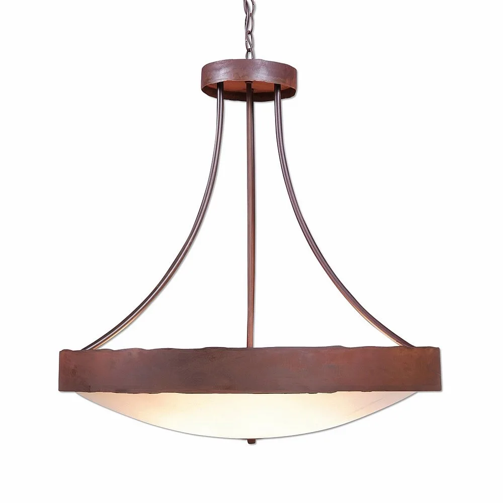 Ridgemont Rustic Plain Seven Light Chandelier