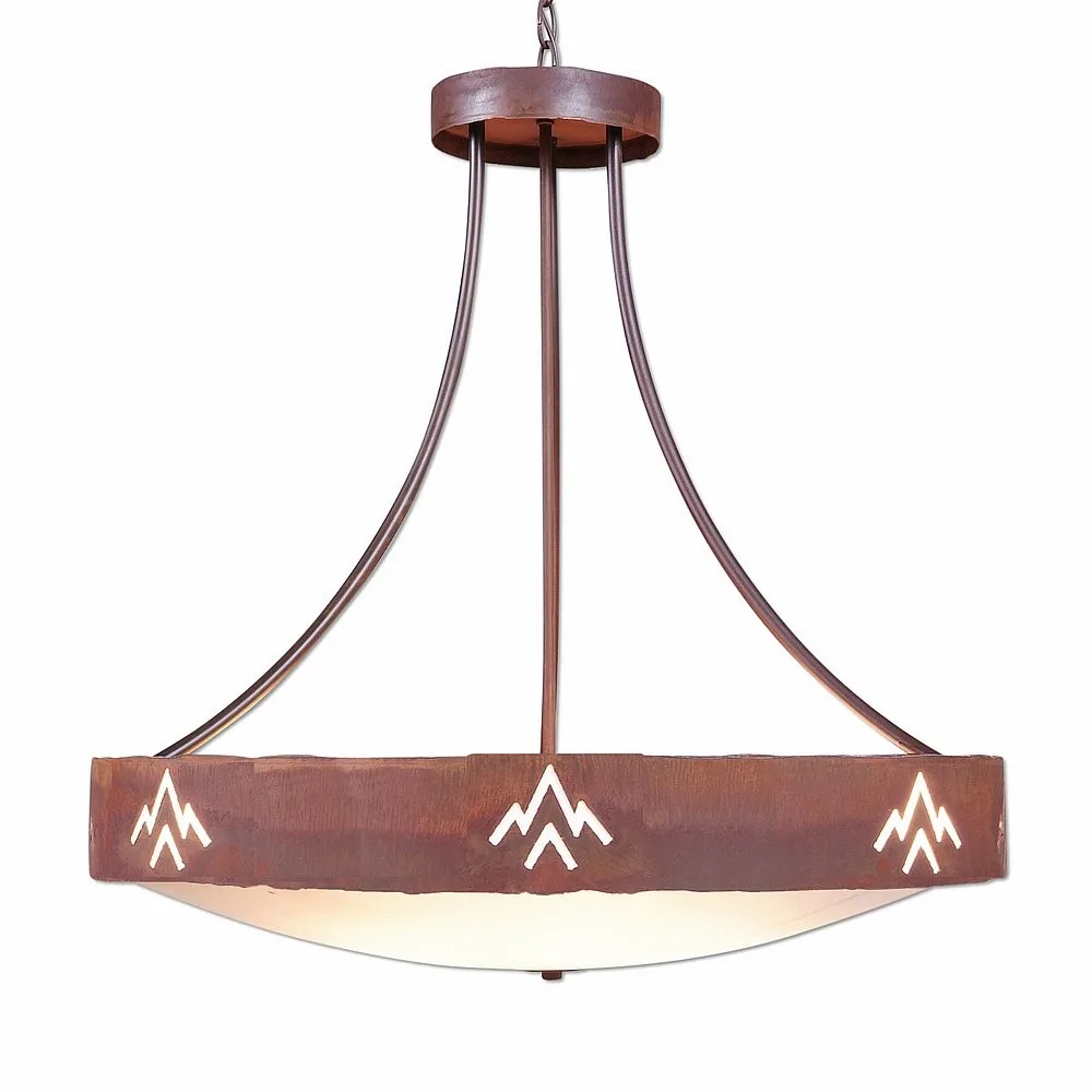 Ridgemont Deception Pass 7-Light Chandelier in Rust Patina