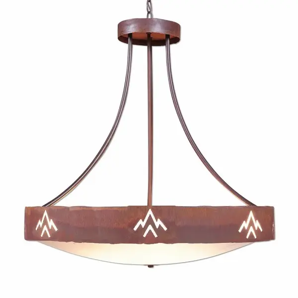Ridgemont Deception Pass 7-Light Chandelier in Rust Patina