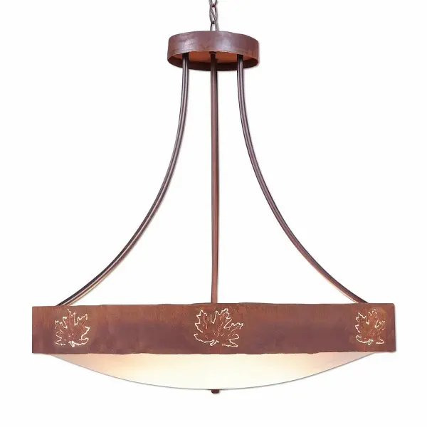 Ridgemont Maple Cutout Seven Light Chandelier
