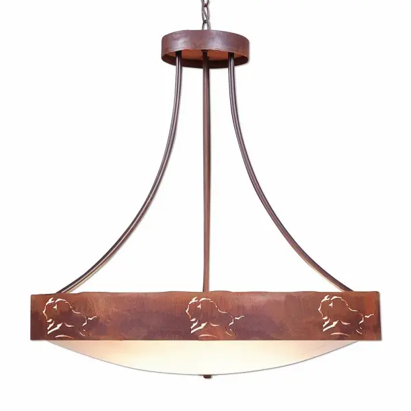 Ridgemont Bison Seven Light Chandelier