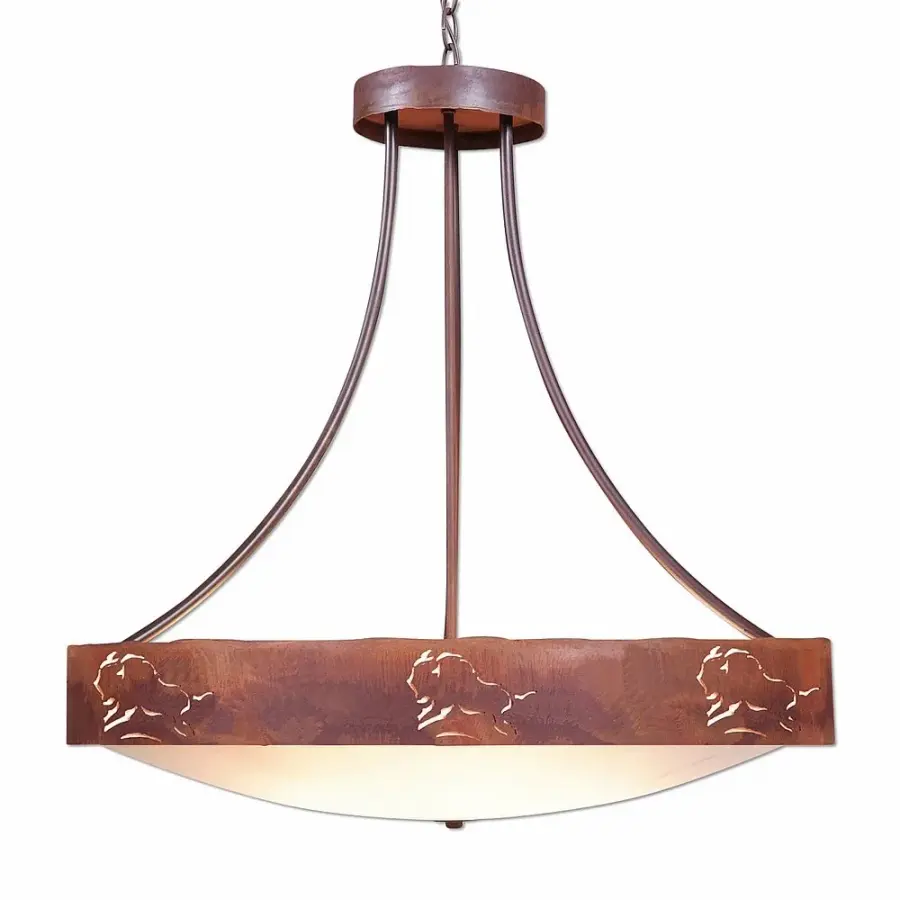 Ridgemont Bison Seven Light Chandelier