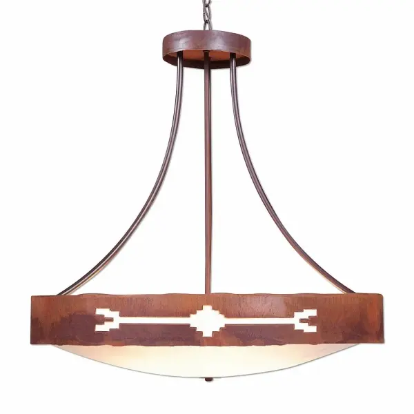 Ridgemont-Del Rio Seven Light Chandelier in Rust Patina