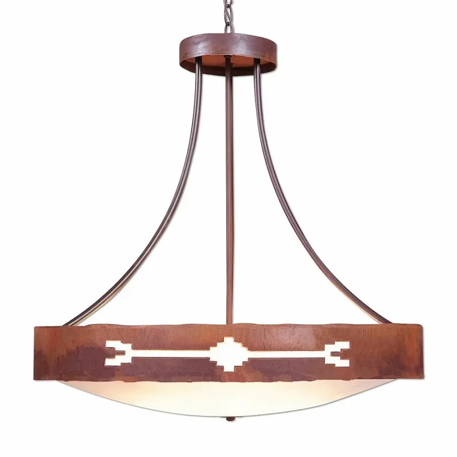 Ridgemont-Del Rio Seven Light Chandelier in Rust Patina
