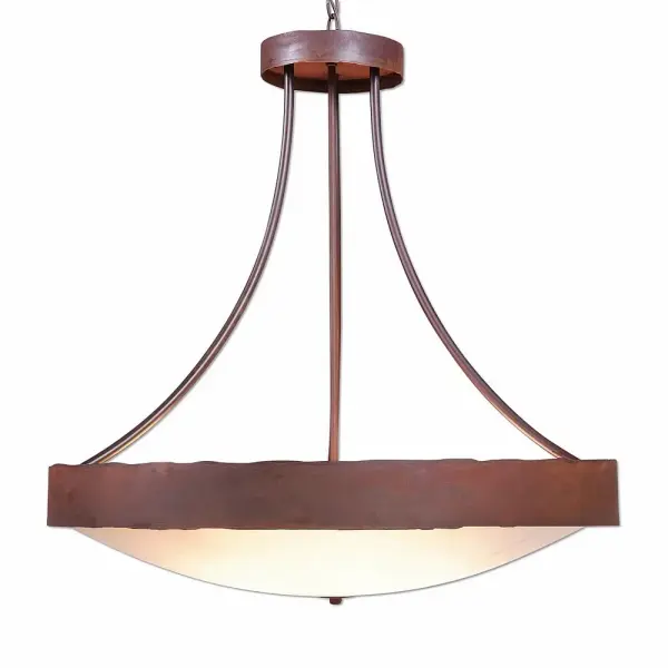 Ridgemont Rustic Plain Eight Light Chandelier