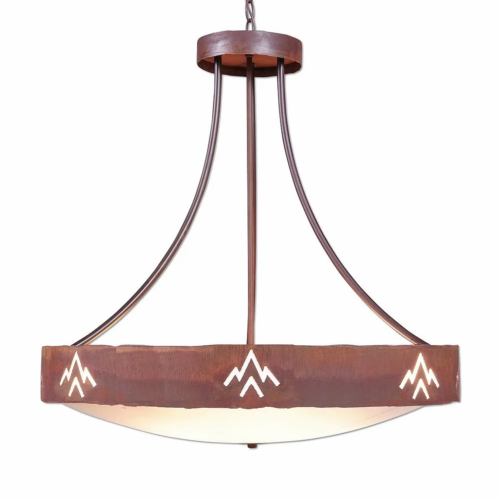 Ridgemont-Deception Pass Eight Light Chandelier in Rust Patina