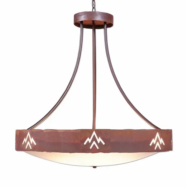 Ridgemont Deception Pass Eight Light Chandelier in Rust Patina