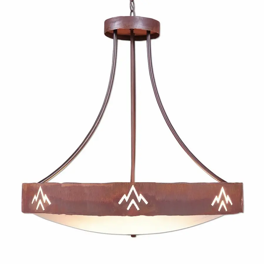 Ridgemont Deception Pass Eight Light Chandelier in Rust Patina