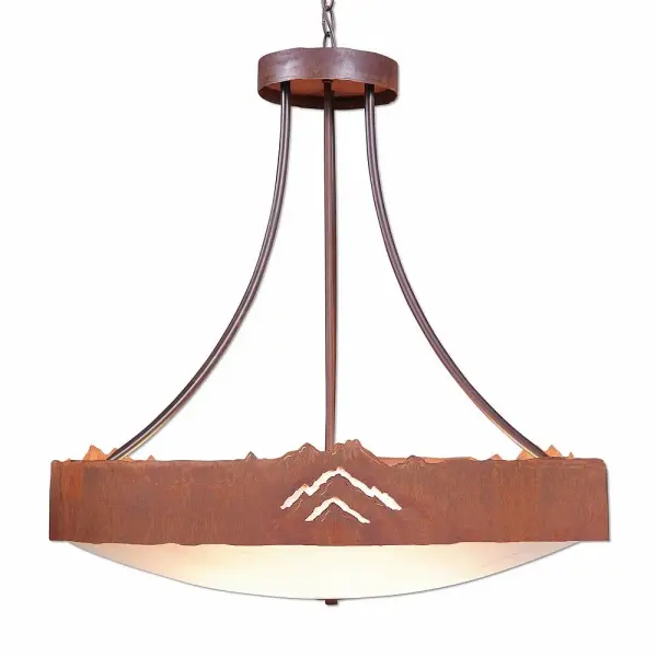 Ridgemont Mountain Cutout Eight Light Chandelier